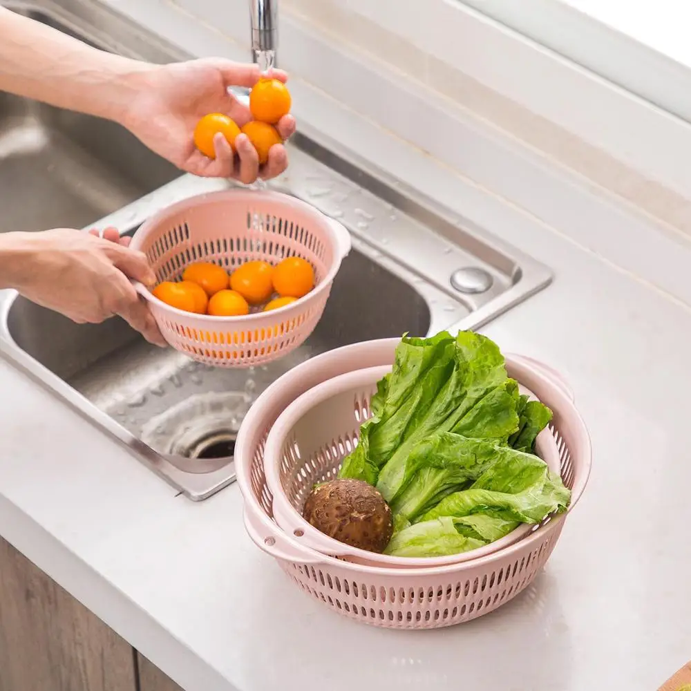 3 в 1 круглая пустая сливная корзина органайзер пластиковая кухонная раковина для
