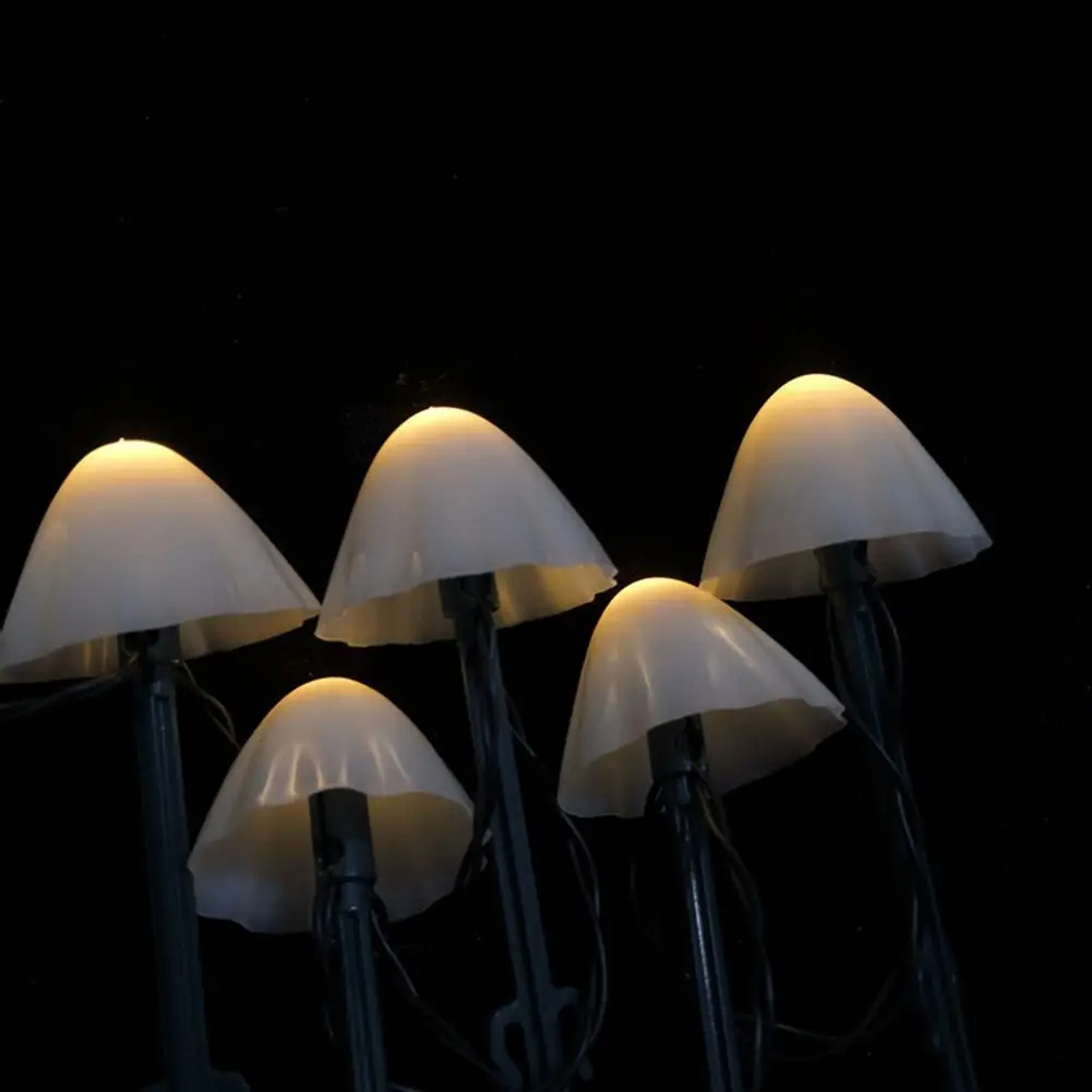 

Outdoor Waterproof Mushroom Shape LED String Solar Light lamp Solar Power Lamp For Garden decoration