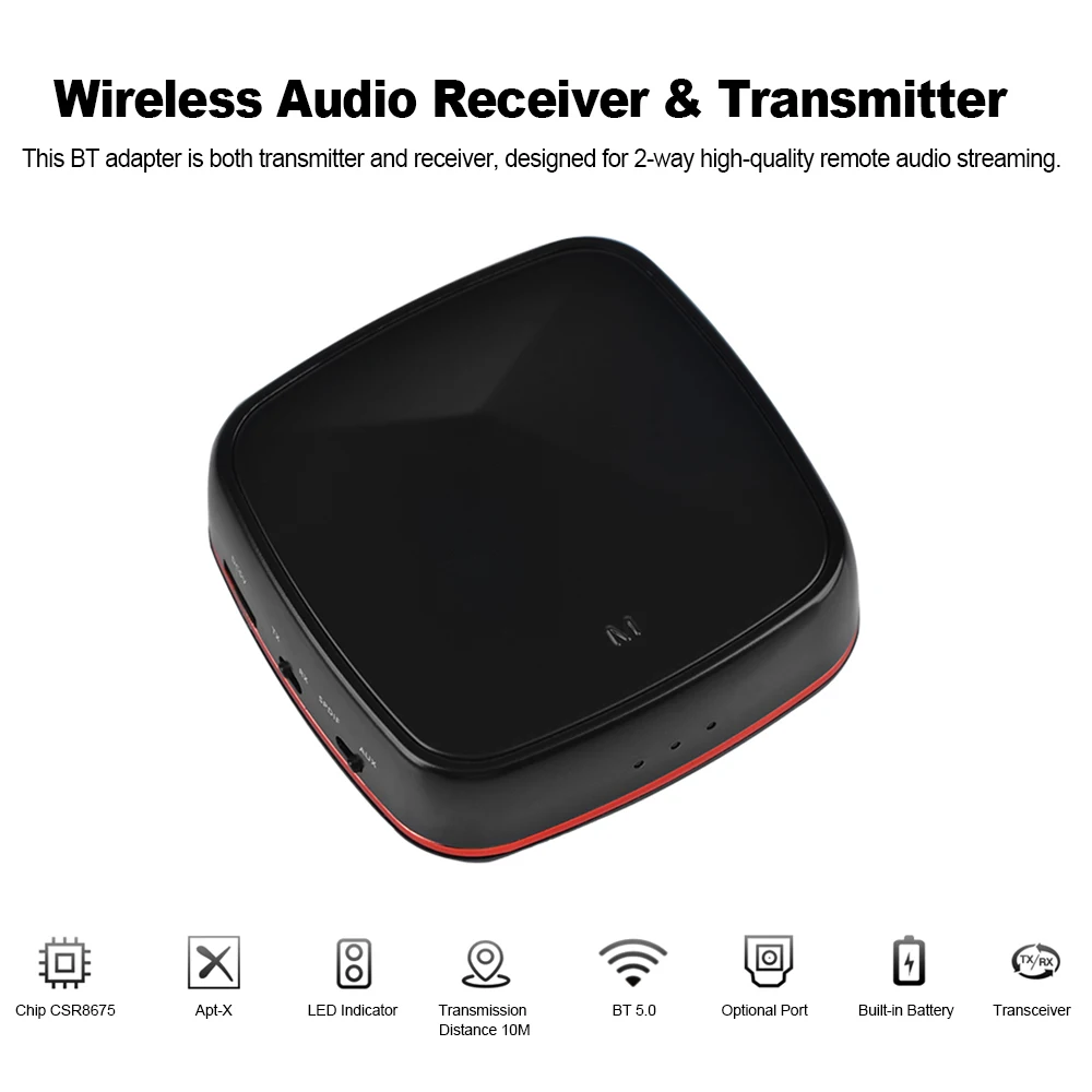 Беспроводной аудио приемник передатчик Bluetooth 5 0 оптический адаптер поддерживает