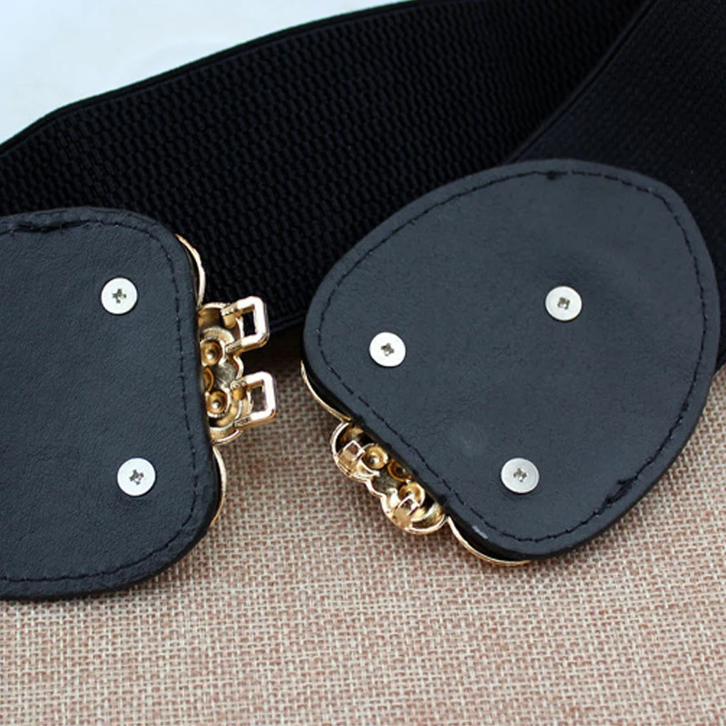 Эластичный широкий пояс из искусственной кожи для женщин на талии модное женское