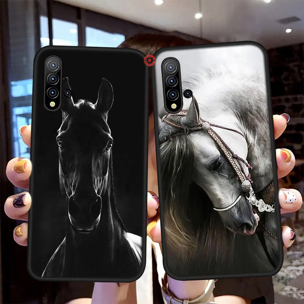 Мягкий силиконовый чехол Y33 Horse Mustang для Huawei Y5 Y6 Y7 Y9 Prime P9 Lite Smart Mini | Мобильные
