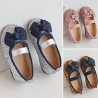 Кожаные туфли для девочек принцессы 2021 детская обувь с круглым носком на мягкой подошве туфли принцессы с кристаллами на низком каблуке для девочек