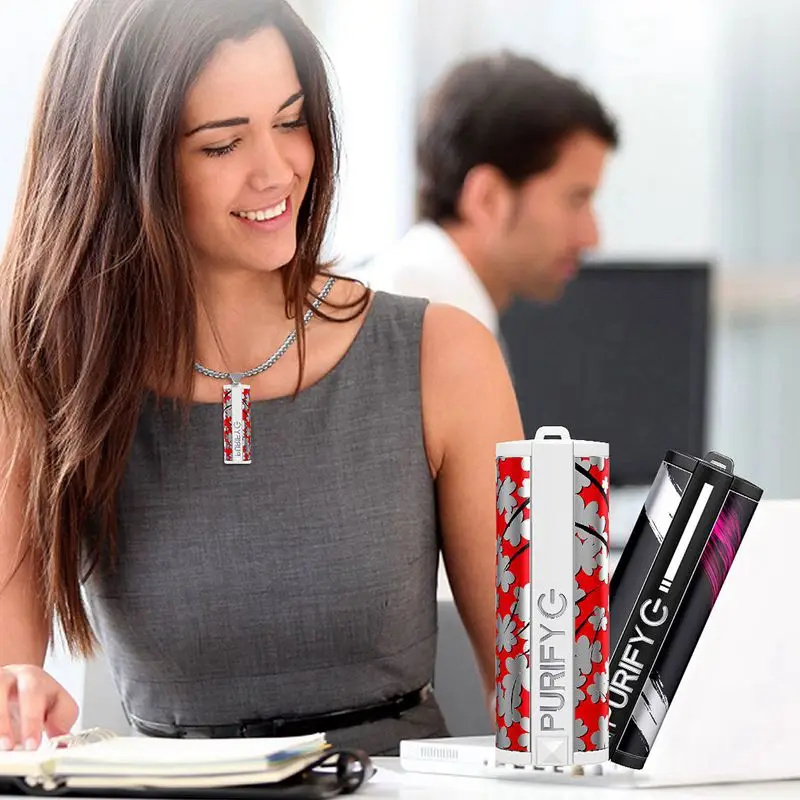 

Necklace Air Purifier, Hanging Neck & Air Purifier Negative Ion USB Smoke and Dust Removal