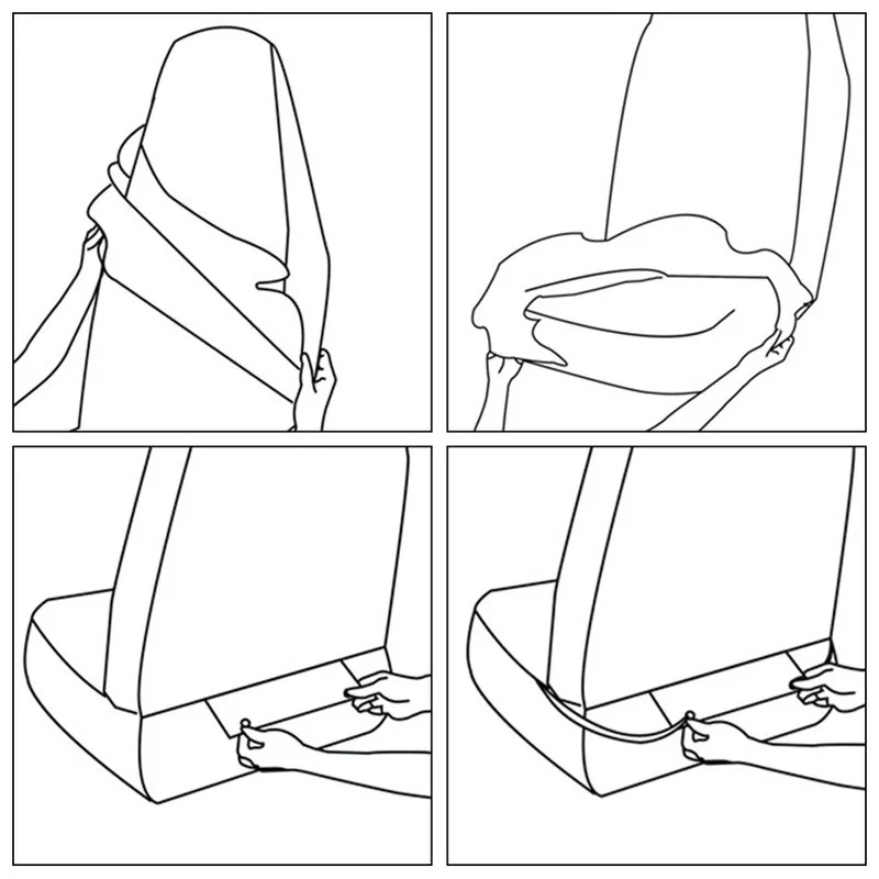 Универсальные автомобильные Чехлы для передних сидений защитные накидки