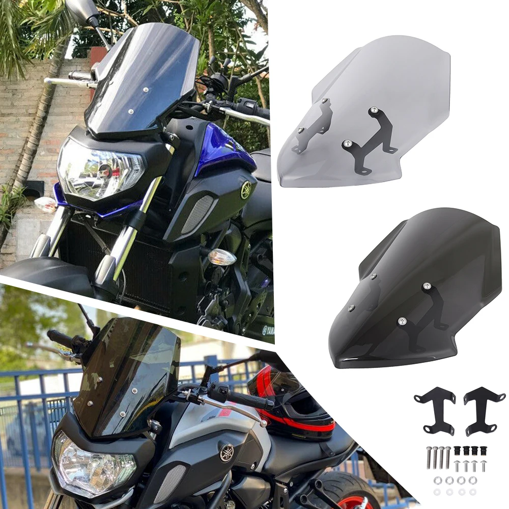 Дефлектор ветрового стекла для мотоцикла Yamaha MT07 MT 07 мотоциклетные ветровые с