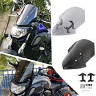 Дефлектор ветрового стекла для мотоцикла Yamaha MT07 MT 07, мотоциклетные ветровые стекла с держателем и двойным пузырьком для Yamaha MT07 MT 07, FZ07, MT-07, 2018, 2019, 2020