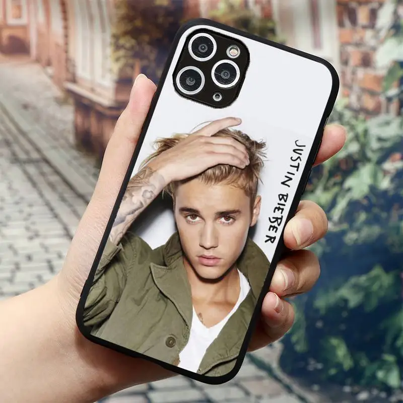 Чехол для iPhone 11 12 mini pro XS MAX 8 7 6 6S Plus X 5S SE 2020 XR с изображением Джастина Бибера |