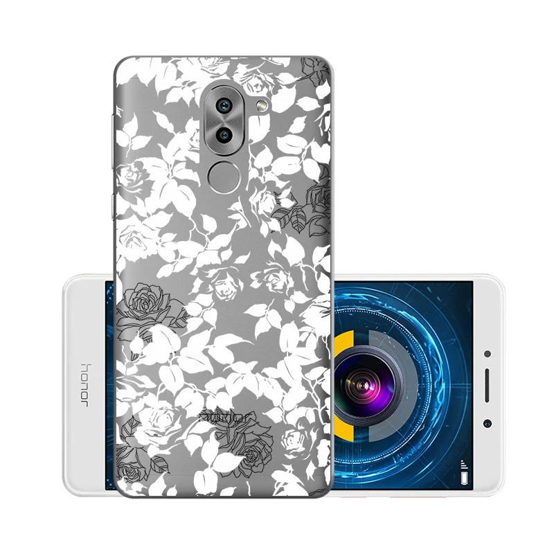 W006 Мягкий чехол из ТПУ, чехлы для huawei Honor 6X, силиконовый прозрачный чехол для huawei GR5, BLL-L21 BLN-AL10 Honor6X mate 9 Lite - Цвет: W006