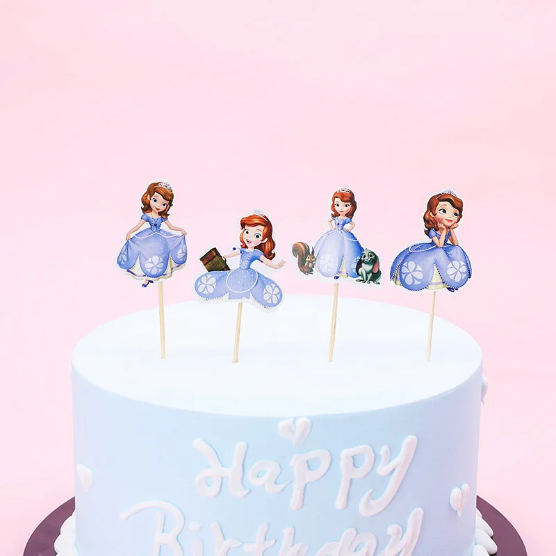 Toppers-22-1set 1 компл. Мультфильм Мститель игрушка история замороженные дети партии кекс Picks выбор Дети День рождения Минни украшения семья вечерние поставки - Цвет: Toppers-22-1set