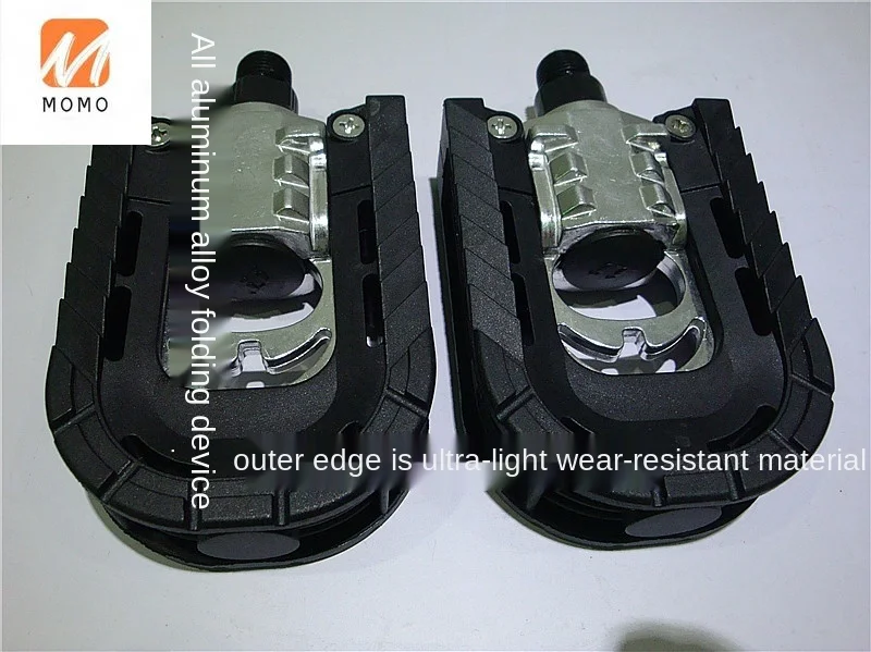 

Folding Bicycle Pedal Mountain Bike Pedal Aluminum Alloy Foldable Ball Pedal Accessories
