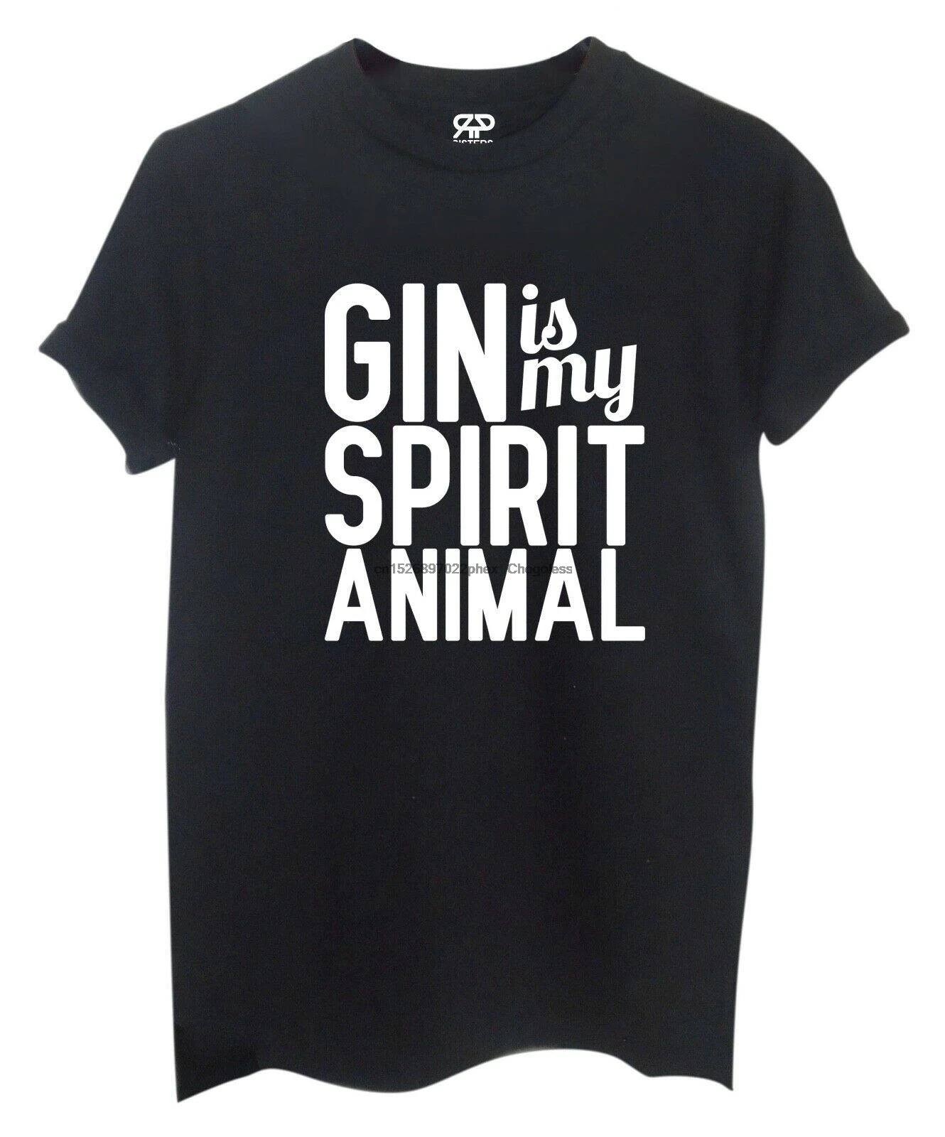 ГИН водка текила это мой дух футболка унисекс с животными подарок на Рождество
