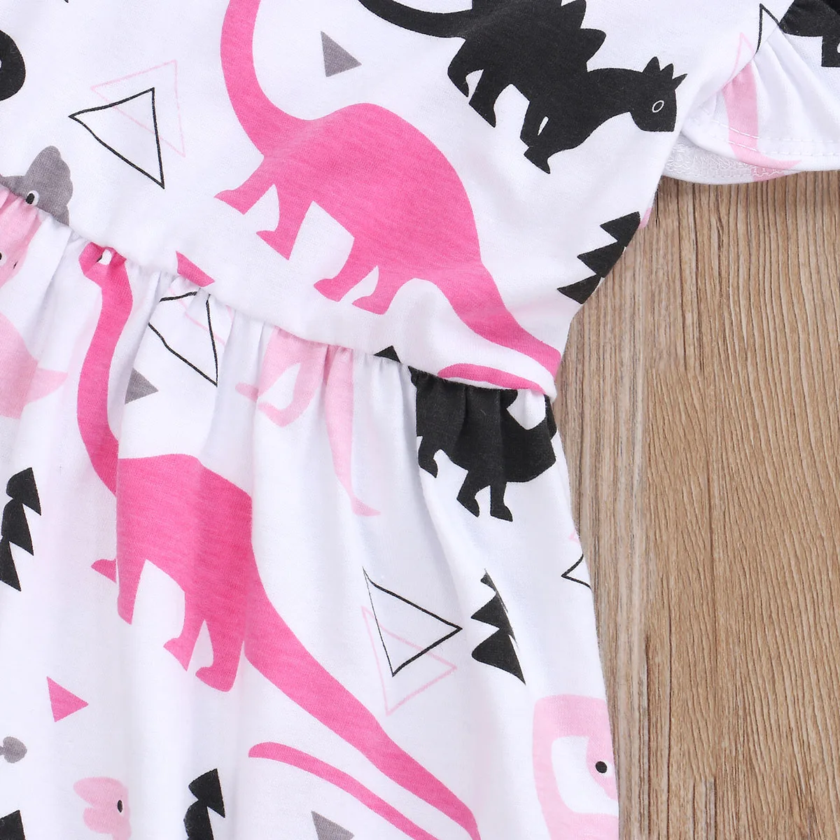 Платье детское летнее ТРАПЕЦИЕВИДНОЕ с круглым вырезом и коротким рукавом |