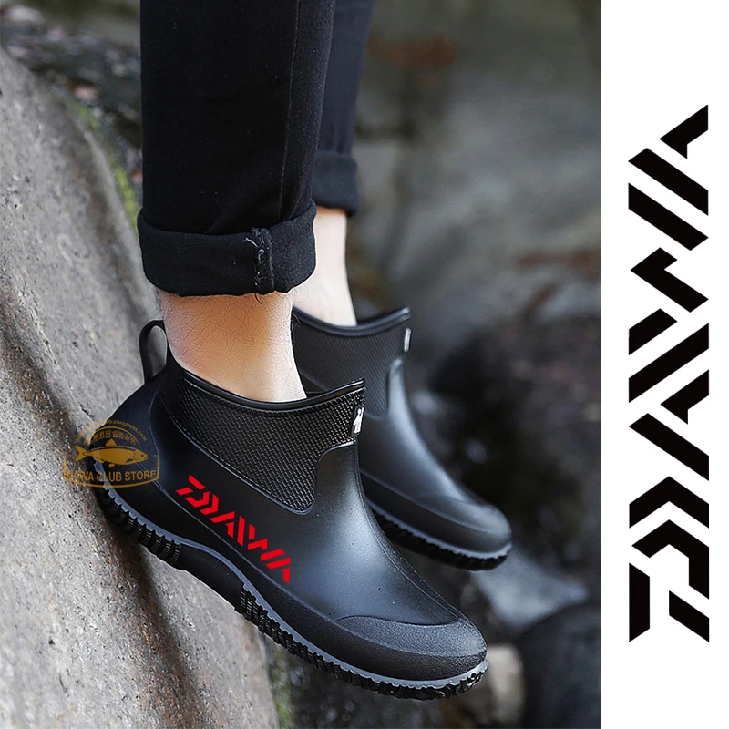 Мужские Нескользящие ботинки Daiwa водонепроницаемая обувь для рыбалки короткие