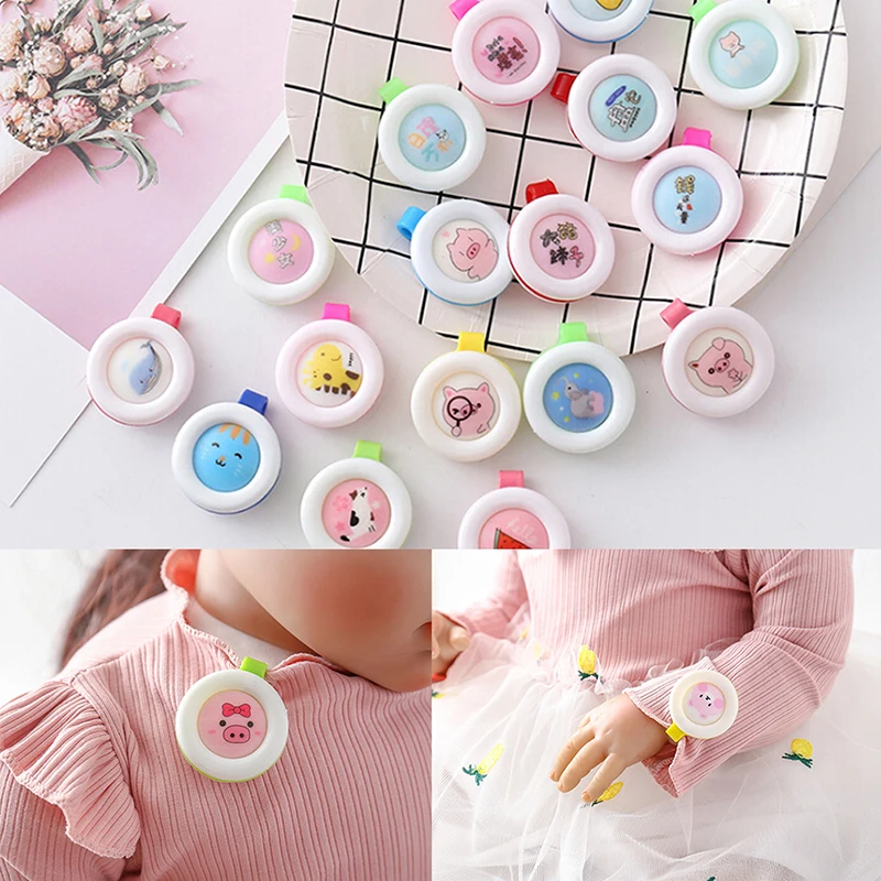 

1PC Cartoon Mosquito Repellent Button Safe for Infants Baby Kids Buckle Indoor Outdoor Anti-mosquito Repellent Button