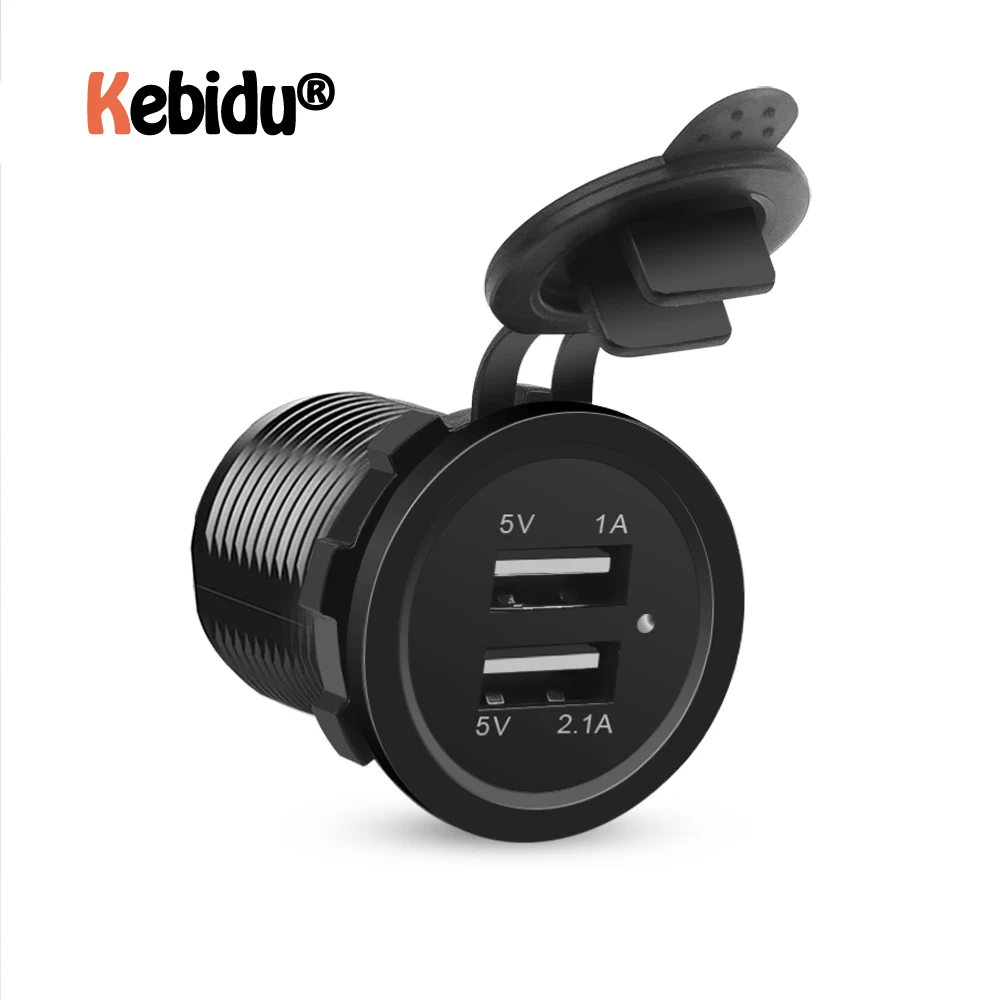 Универсальное автомобильное зарядное устройство с двумя USB-портами 5 В 2 1 а/1 А |