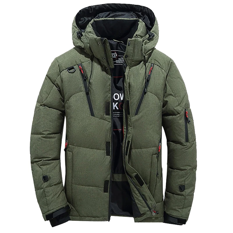Мужской зимний утепленный пуховик мужские повседневные зимние парки пальто с