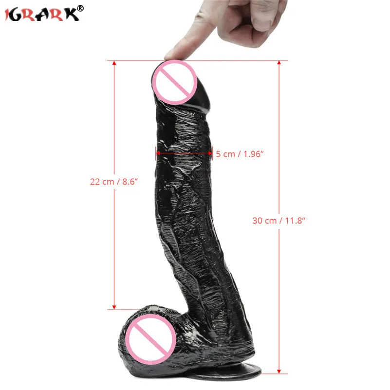 Ремень 30 см Огромный дилдо гигантский толстый присоска пенис интимные игрушки