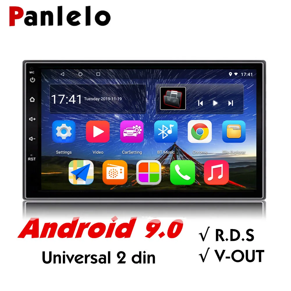 Panlelo S2 Car Touch Screen Android Universal GPS Navigation 2 Din Auto Radio 7' Quad Core Car Multimedia Stereo On.