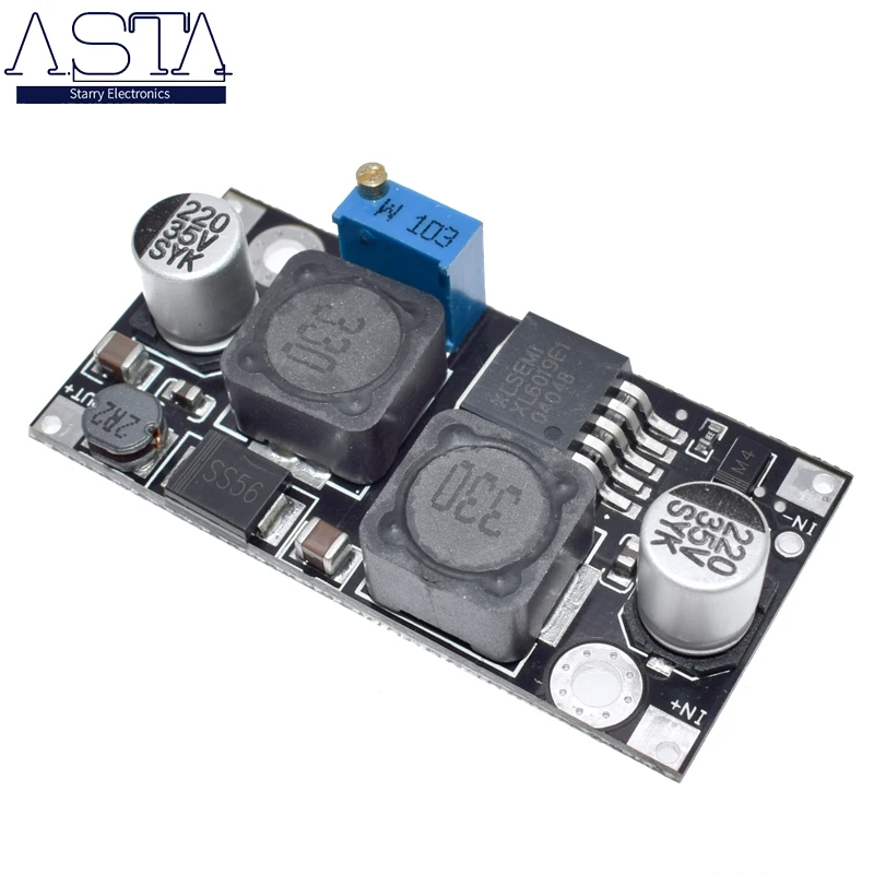 XL6019 (XL6009 апгрейд) Автоматическое шаг-шаг вверх-вниз dc-dc Регулируемый