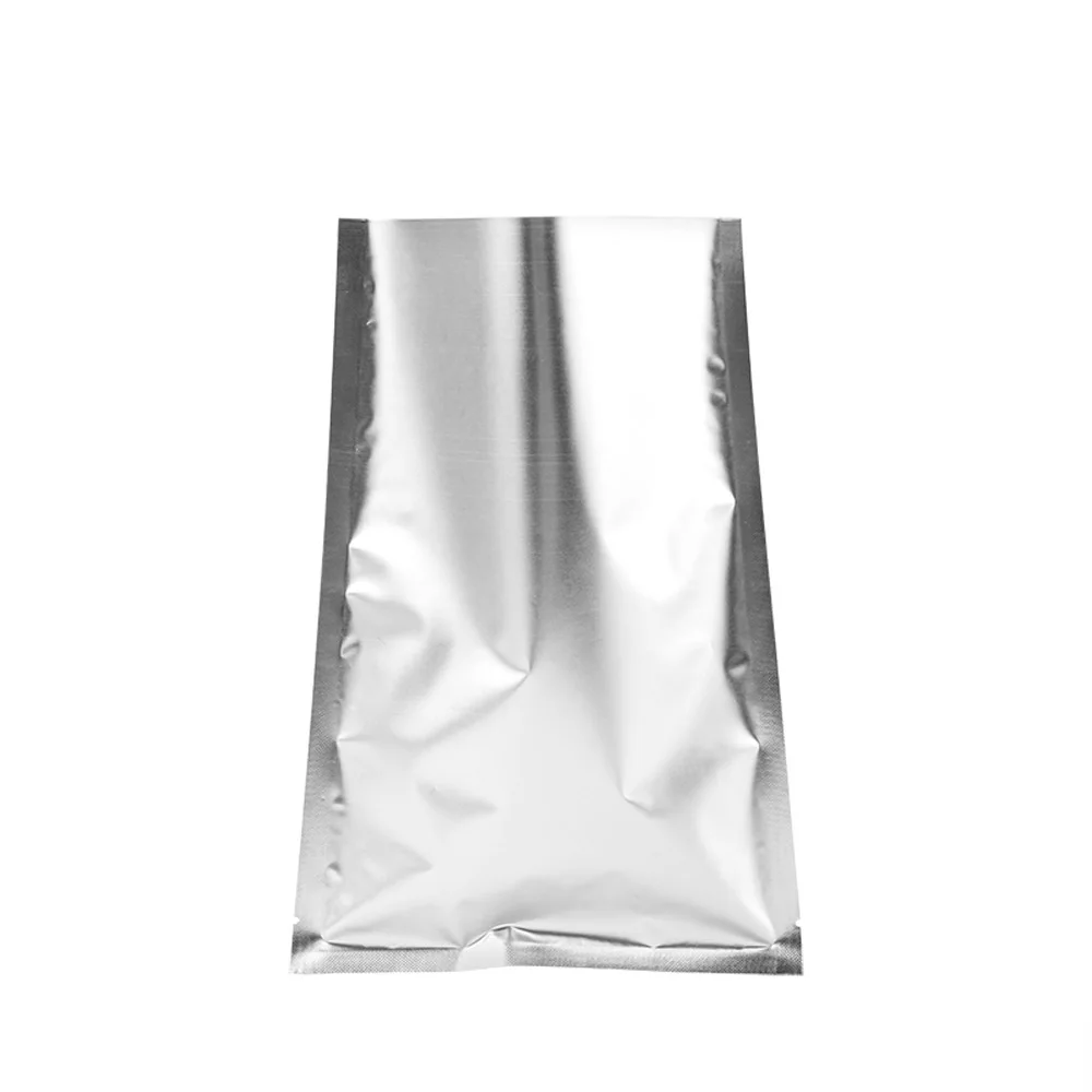 

Silvery Matte Aluminum Foil Bag 100pcs Plastic Food Pouches Heat Sealing Dull-aluminum Packaging for Powder Nuts / Facial Mask
