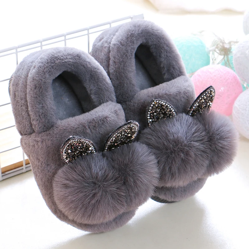 Детская обувь для девочек Тапочки из материала на основе хлопка мальчиков