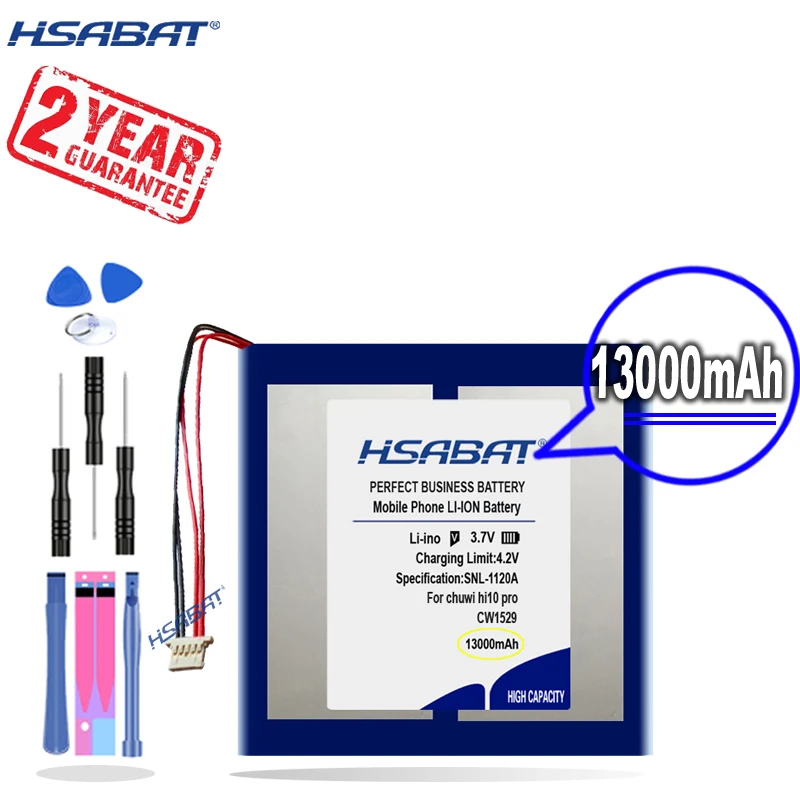 Новое поступление [HSABAT] 13000 мАч Сменный аккумулятор для Chuwi Hi10 Pro CW1529 10 1 дюймовый