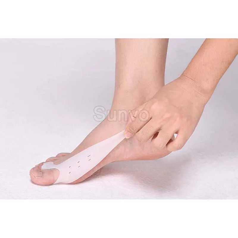 Вальгус палец ноги сепаратор силиконовый конус Hallux стельки для пальцев вставка