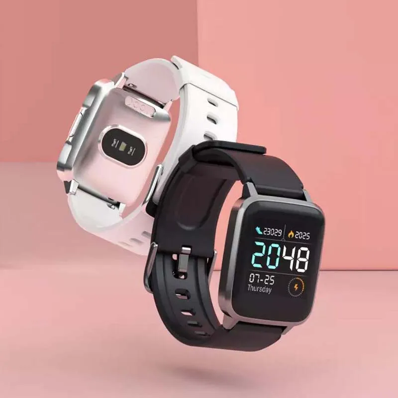 Смарт-часы LS01 с экраном IP68, водонепроницаемые, 1,3 дюйма, ЖК-дисплей, шагомер, пульсометр, мониторинг сна, фитнес-спортивный браслет для Android IOS