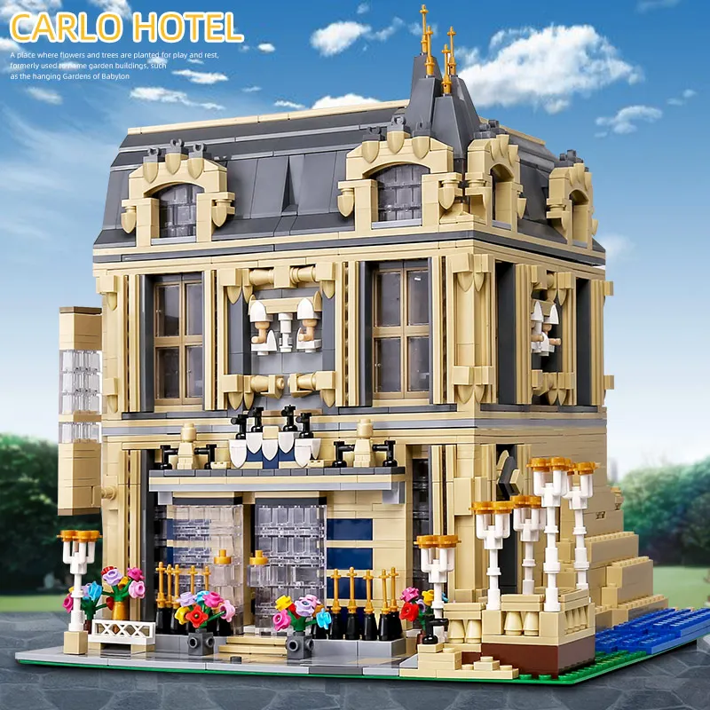 

City Street View House Building Blocks Compatible with MOC-18923 Book Shop Old Town Pub Victor's Lab Set As Kids Christmas Gifts