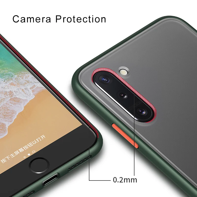 Toughed Anti Knock Phone Case For Samsung Galaxy note 10 Pro S10e S10 Lite Plus Back Cover M10 M20 M30 M40 Capa | Мобильные телефоны