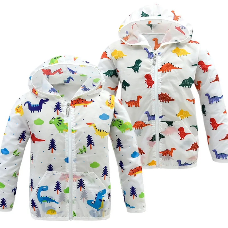 Новые летние детские толстовки с капюшоном длинными рукавами изображением