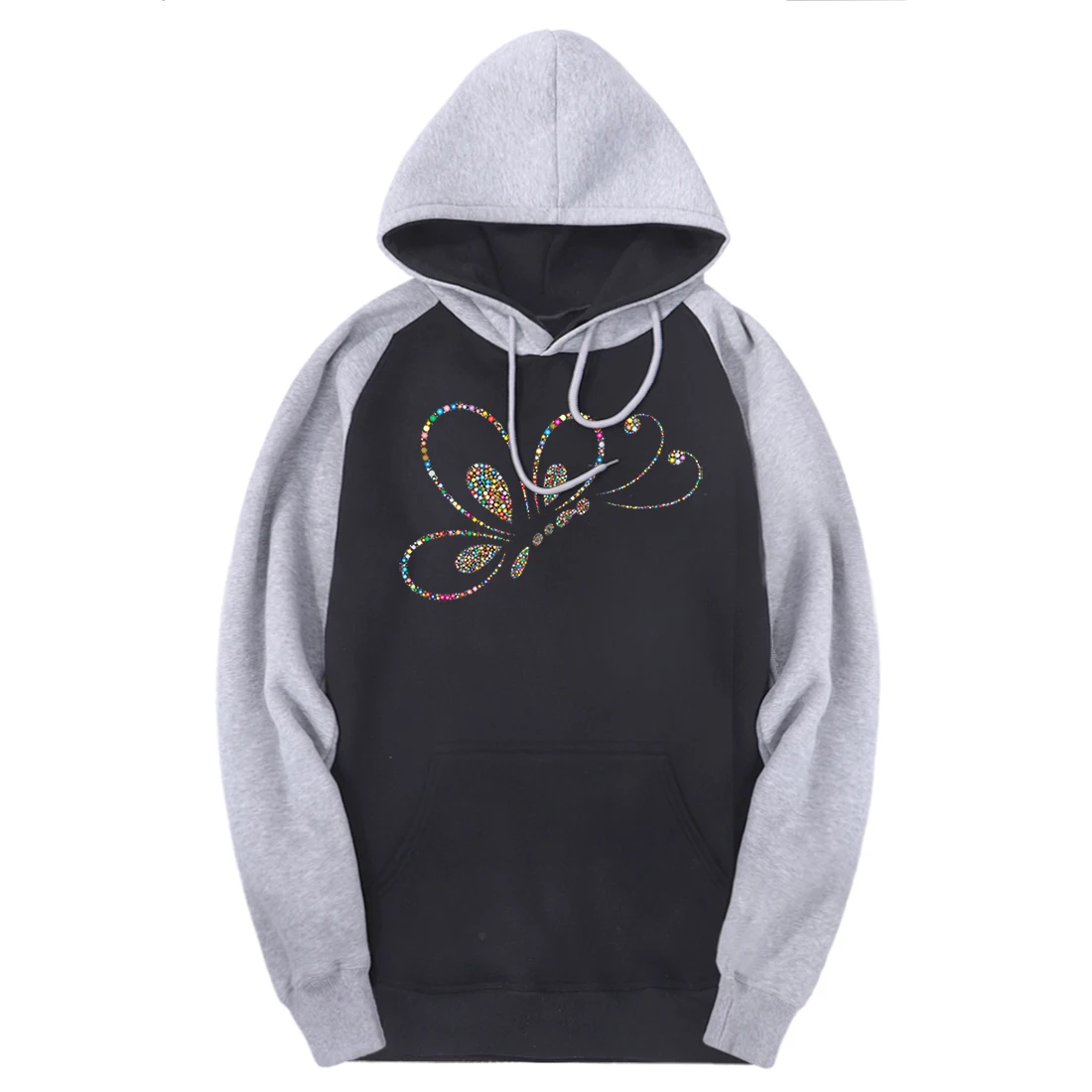 

Nice Butterfly Sweatshirts Man Raglan Hooded Casual 2020 Tracksuits Autumn Streetwear Hoodies Male Outdoor Punk Supoleron Hombre