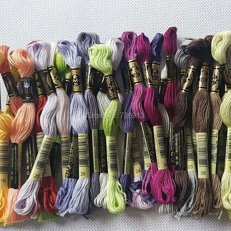 Выберите любые цвета 150 штук DMC Вышивка крестиком шелковая нить|floss thread|dmc cross stitch