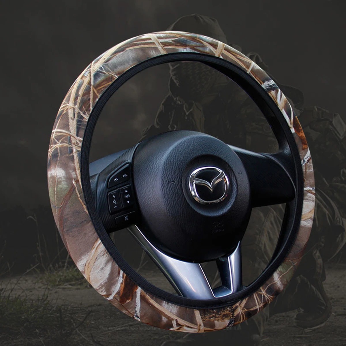 Чехол рулевого колеса автомобиля противоскользящая эластичная лента без