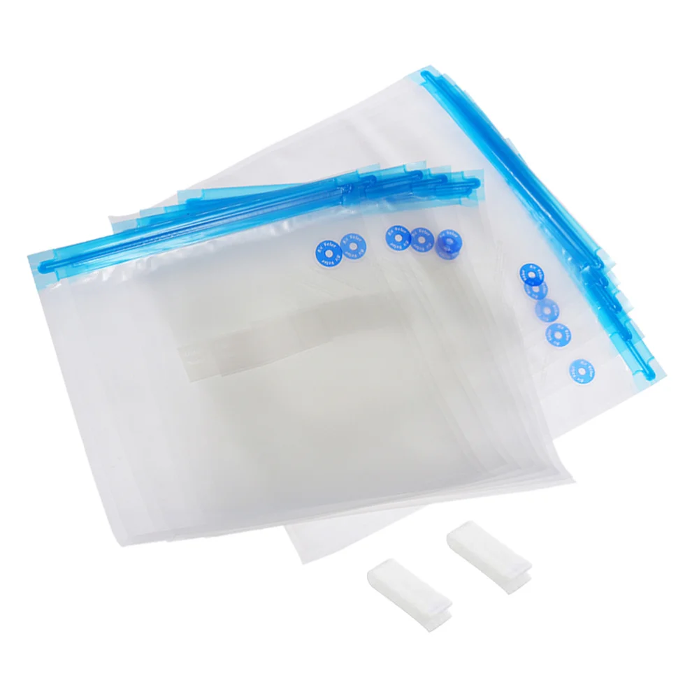 

12pcs Vacuum Bags Sealing Food Storage Pouches Deli Packaging Bag for Home Kitchen (10 22x21cm Bags+2 Sealing Clips)
