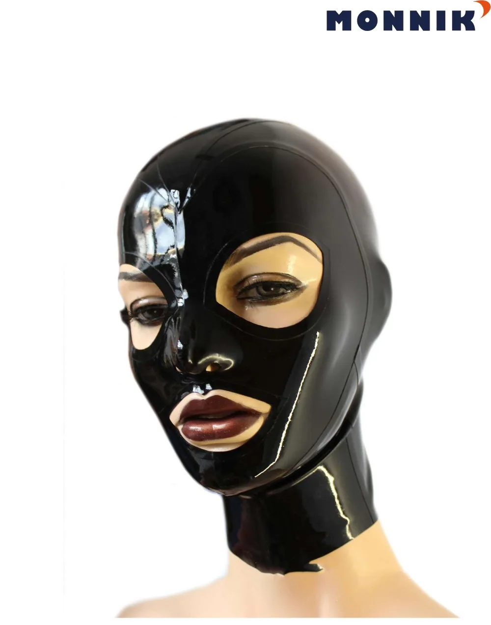 MONNIK латексная Реалистичная маска Открытый глаз и ноздри резиновая унисекс