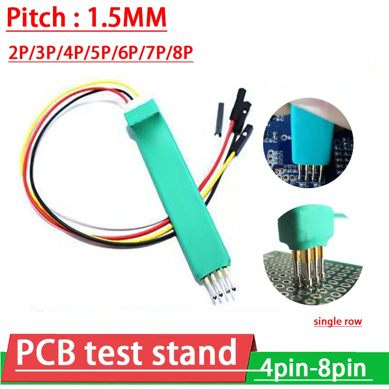 

DYKB 1.50mm 4P 5P 6P 7P 8P handheld PCB Test Stand programming Debug Download Burning Clip fixture pin STC ARM Tool Probe