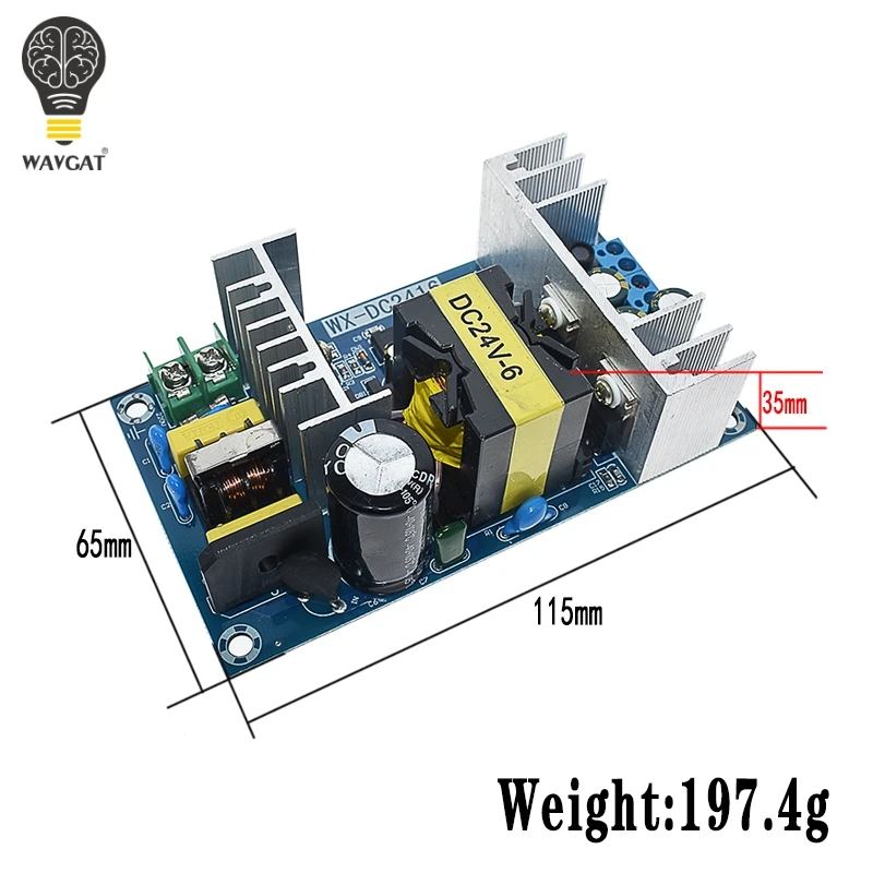 Power Supply Module AC 110V 220V to DC 24V 6A AC-DC Switching Power Supply Board Promotion images - 6