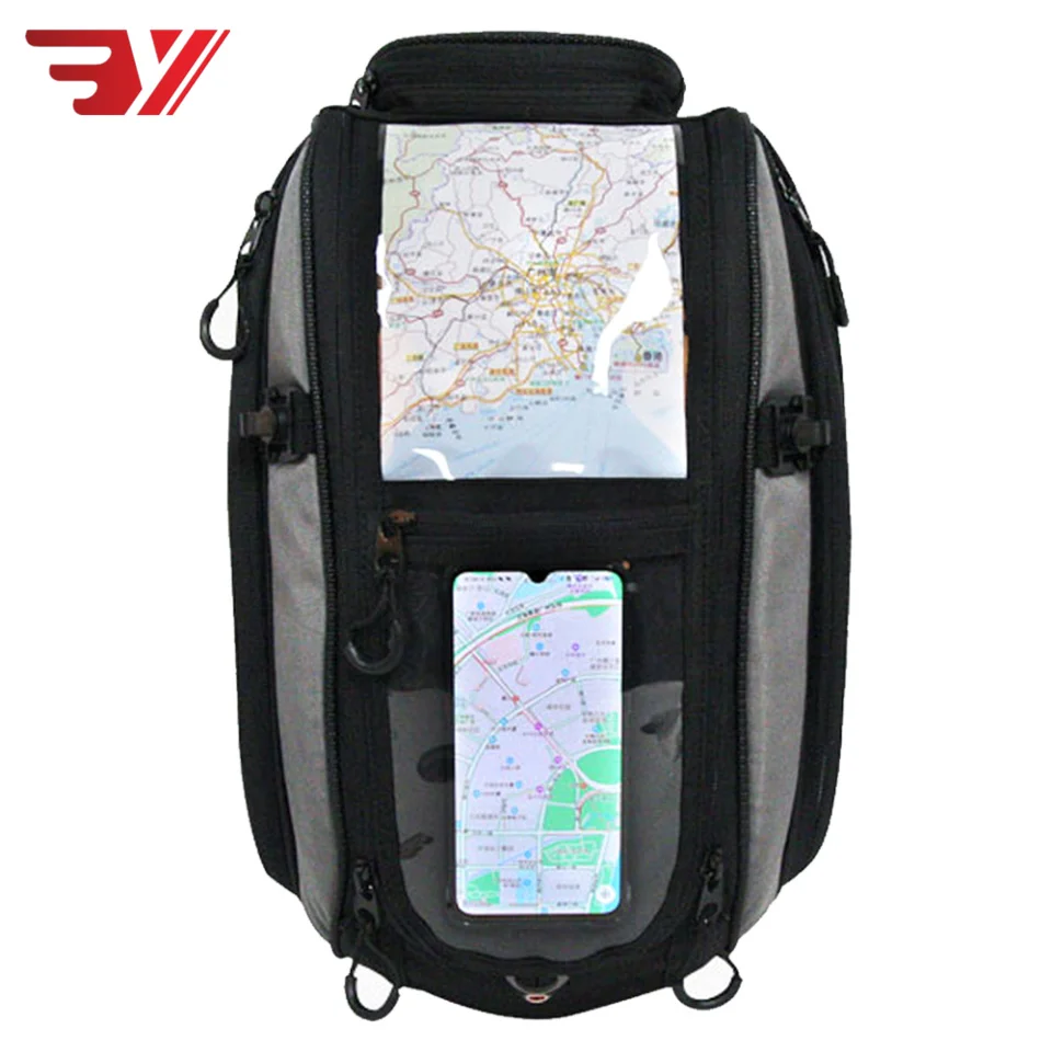 

Motorbike Oil Fuel Tank Bag Magnetic Tank Bike Saddle Bag Motorcycle Tank bag Big Screen for phone / GPS Navigation Bag