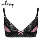 Мужской бюстгальтер, эротический топ с регулируемыми бретельками, цветочное кружево, женское нижнее белье для мужчин, сексуальное нижнее белье для геев