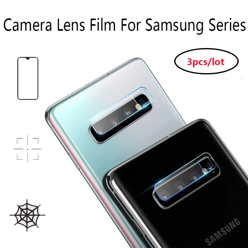 

3Pcs HD Lens Protective Glass For S10+ S10E S9+ S8+ Camera Lens Film Tempered Glass For Note10+ Note9 Note8 Film