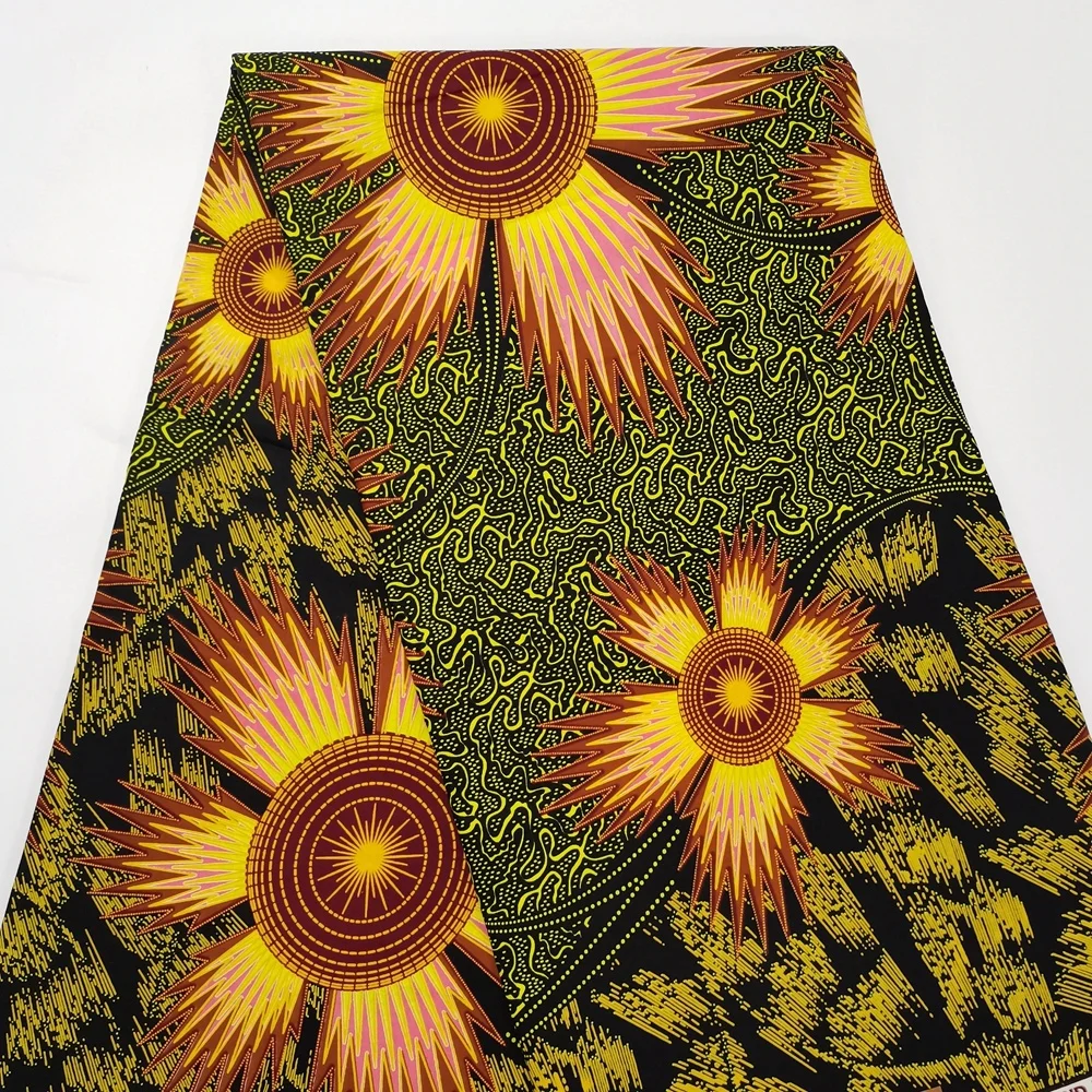 

Nigerian African Wax Fabric Prints Cotton Material New Fashion Ankara Angola Soft Good Quality Stuff For Sewing Dress