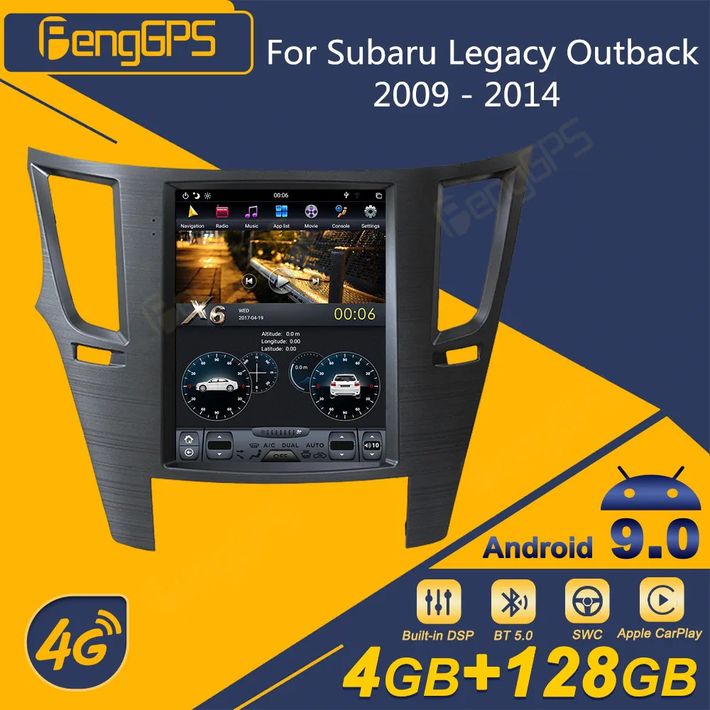 

For Subaru Legacy Outback 2009 - 2014 Android Car Radio Tesla Screen 2Din Stereo Receiver Autoradio Multimedia Player GPS Navi