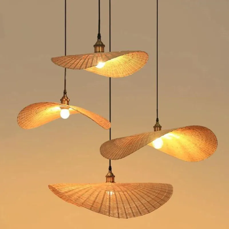 Новая китайская бамбуковая люстра светильники японский татами Подвесная лампа