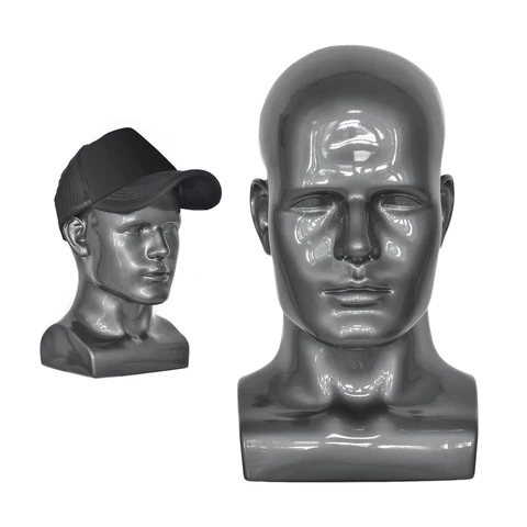 Реалистичный мужской манекен из ПВХ, голова-дисплей, Манекен-дисплей, головной убор, парик, стойка для дисплея, искусственные очки
