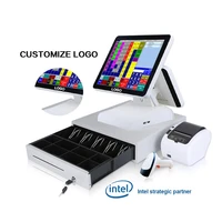 composxb windows electronic touch pos terminal j1900 4gb 64gb cashier machine cash register pos all in one pos system