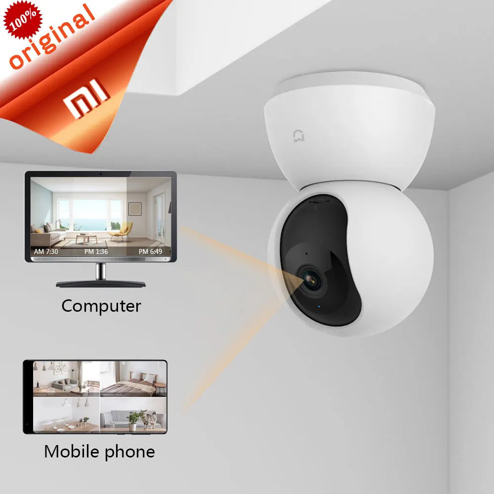 Xiaomi Mijia Smart Cam Cradle Head Версия 1080P HD 360 градусов ночное видение веб-камера IP камера видеокамера Wifi HD Mijia камеры