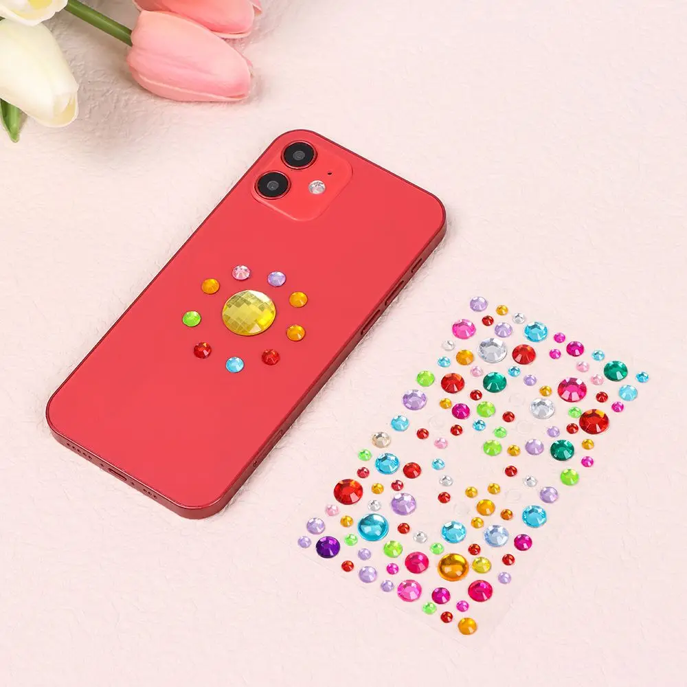 

Self Adhesive Acrylic Rhinestone Stickers for Phone PC Car Decal Styling Accessories Art Diamond Scrapbooking Stickers