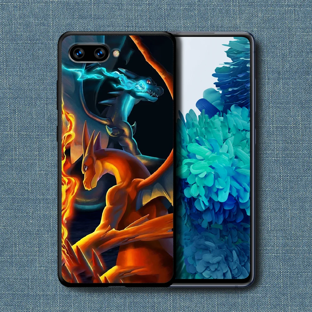 

Cartoon Cute P-Pokemons Phone Case For Huawei Honor 6A 7A 7C 8 8A 8X 9 9X 10 10i 20 Lite Pro Play black Cover Fashion Waterproof