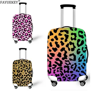 Чехол для чемодана, водонепроницаемый, с леопардовым принтом, для чемоданов размером 18 ''-32''